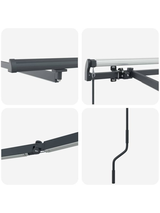 Varikatus koos manuaalne antratsiit 4,5 × 3,5 m metall