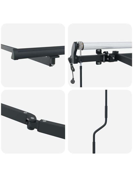 Varikatus manuaalne antratsiit 6 x 3 m metall