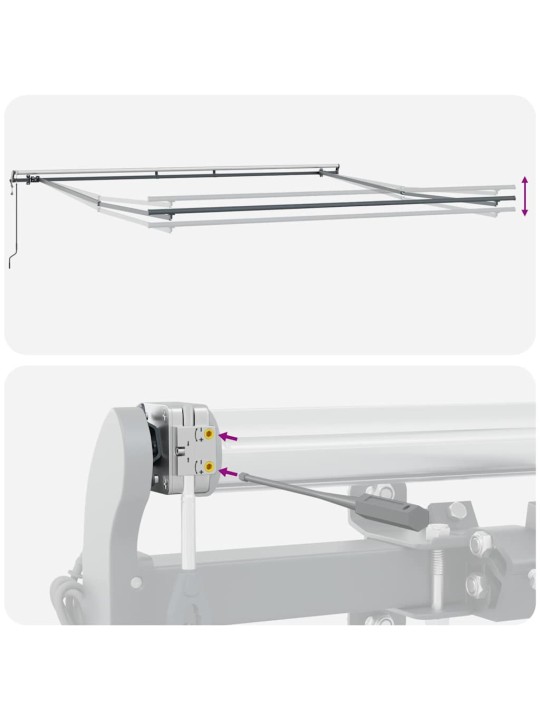 Varikatus manuaalne antratsiit 4,5 × 3,5 m metall