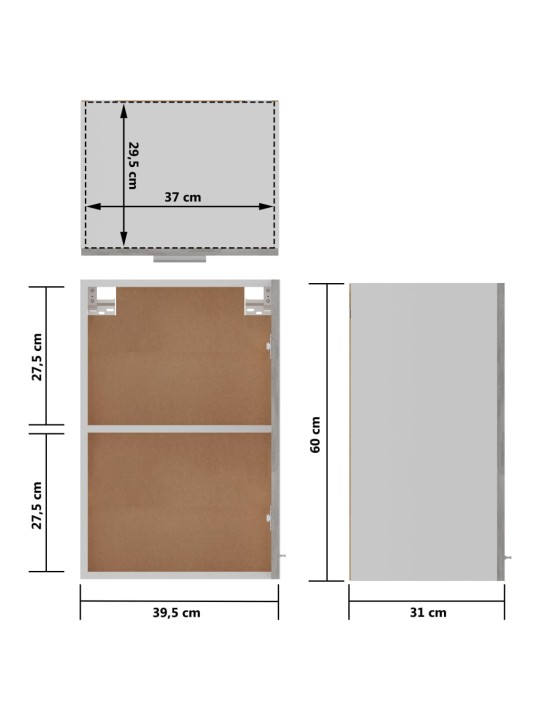 Seinakapp, betoonhall, 39,5 x 31 x 60, puitlaastplaat