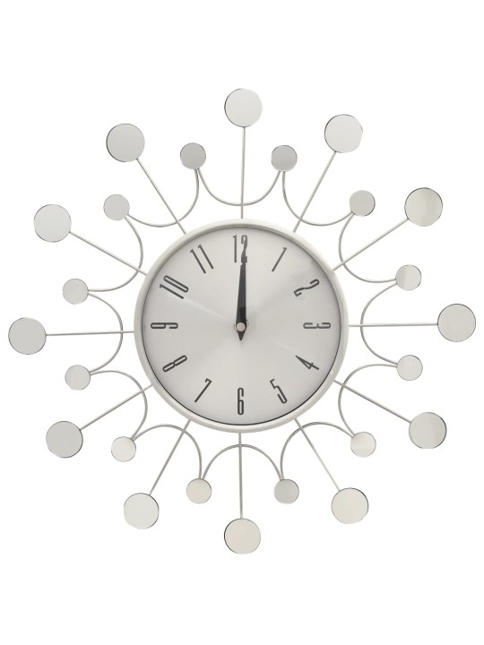 325165 wall clock silver 40 cm metal