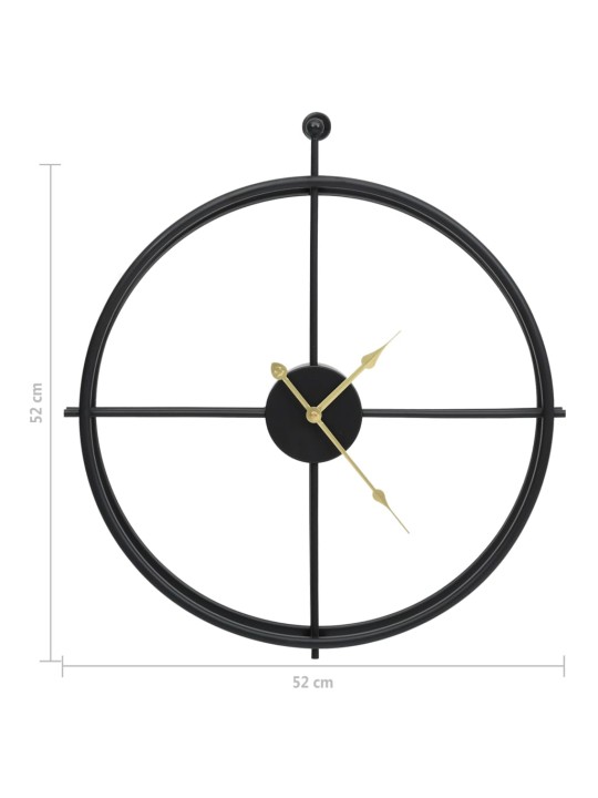 Seinakell, must, 52 cm, raud