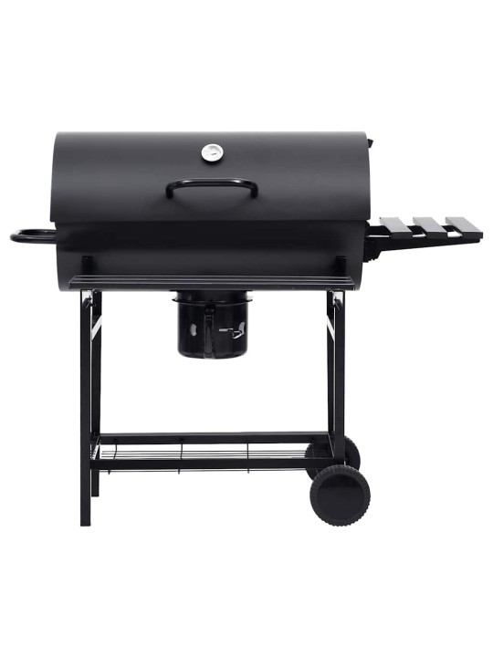 TÜNNIGRILL RATASTE JA RIIULITEGA, MUST, TERAS, 115 X 38 X 95 CM