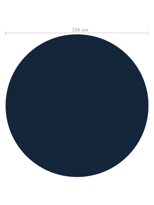 Ujuv pe ümmargune basseinikile, 250 cm, must ja sinine