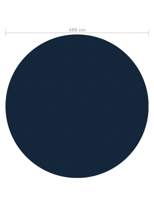 Ujuv pe ümmargune basseinikile, 488 cm, must ja sinine