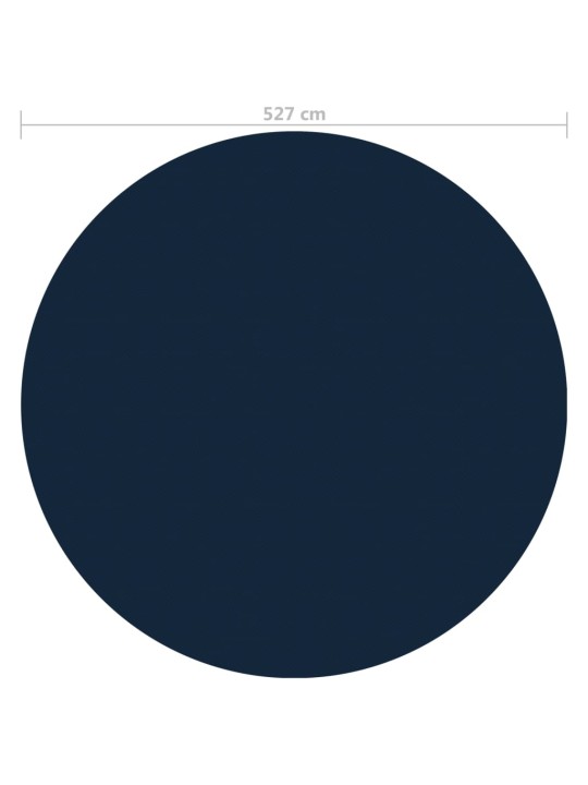 Ujuv pe ümmargune basseinikile, 527 cm, must ja sinine