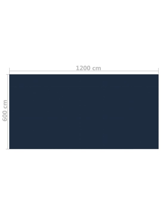 UJUV PE ÜMMARGUNE BASSEINIKILE, 1200 X 600 CM, MUST JA SININE