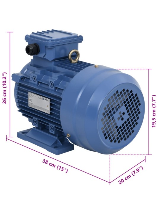 3-faasiline elektrimootor 3 kw/4 hj 2 poolust 2840 p/min