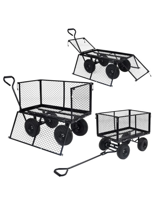 Aia käsikäru, must, 350 kg