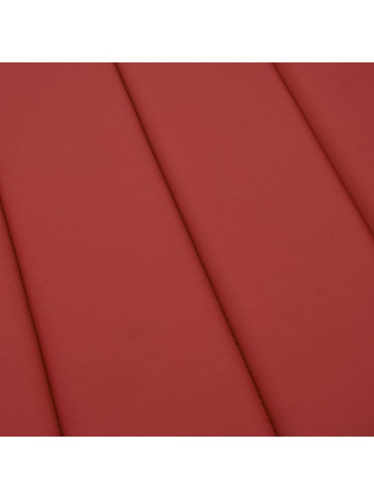 Päevitustooli padi, punane, 200x60x3 cm, oxford kangas