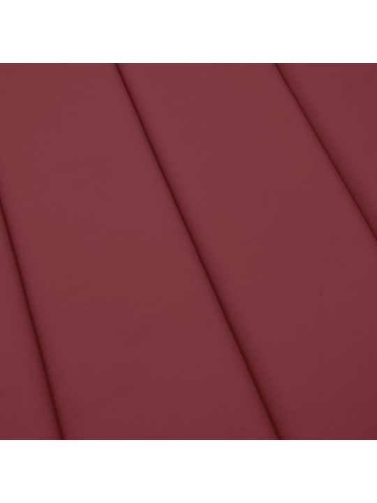Päevitustooli padi, veinipunane, 200x70x3 cm, oxford kangas