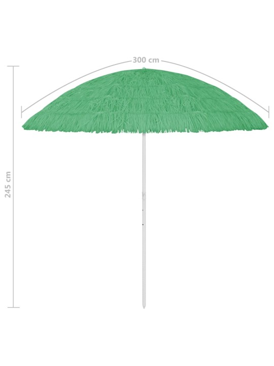 Hawaii päikesevari, roheline, 300 cm