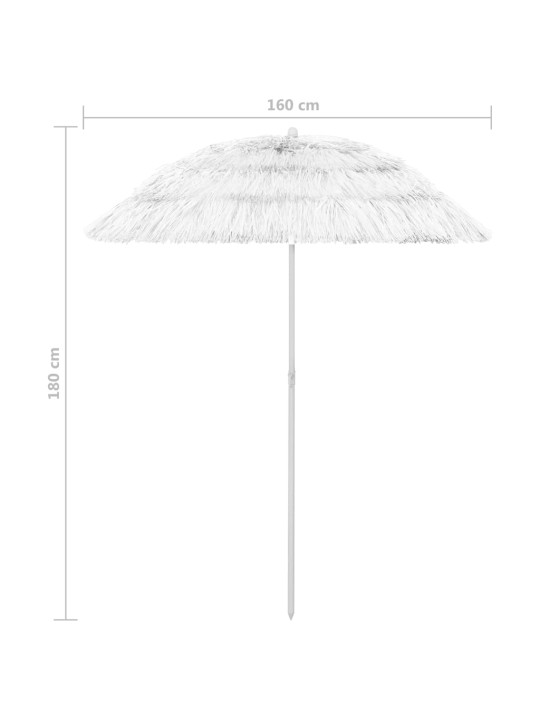 Hawaii päikesevari valge 180 cm