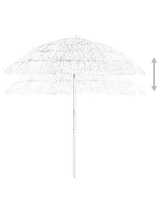 Hawaii päikesevari, valge, 240 cm