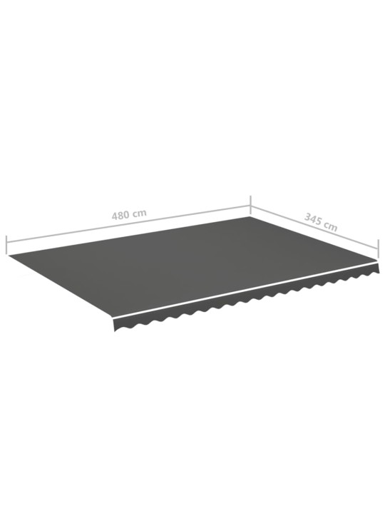 Varikatuse asenduskangas, antratsiithall, 5 x 3,5 m