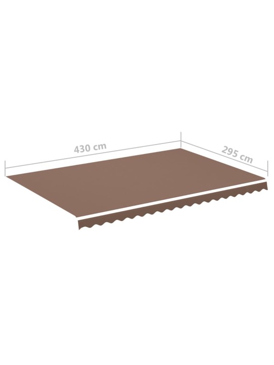 Varikatuse asenduskangas, pruun, 4,5x3 m