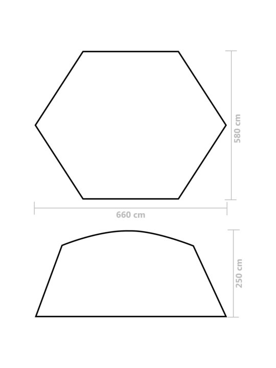 Basseinitelk, kangast, 660 x 580 x 250 cm, kollane