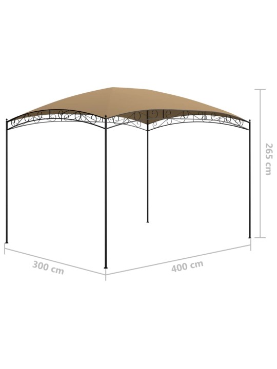 Lehtla 3x4x2,65 m, pruunikashall 180 g/m²