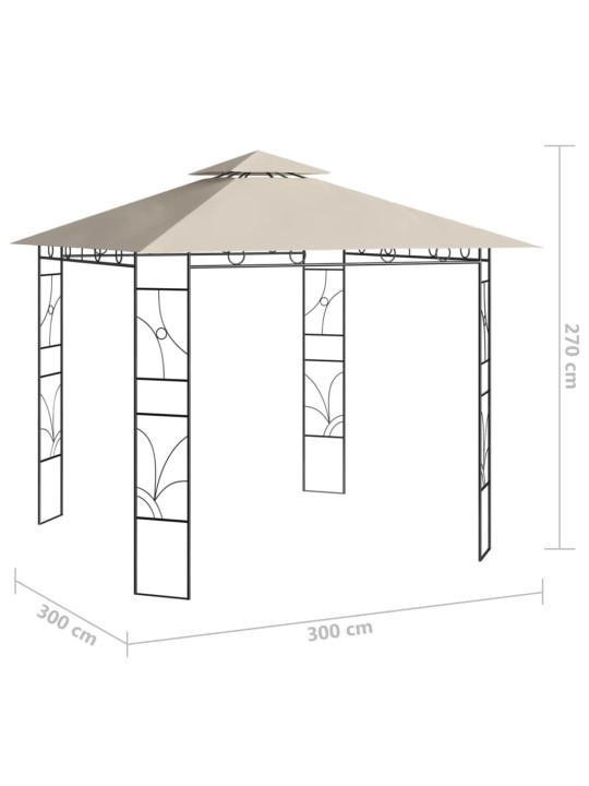 Lehtla 3 x 3 x 2,7 m, kreemjas, 160 g/m²