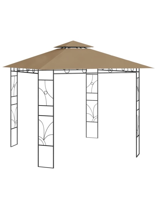 Lehtla 3 x 3 x 2,7 m, pruunikashall, 160 g/m²