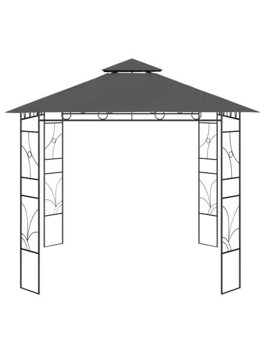 Lehtla 3 x 3 x 2,7 m, antratsiithall, 160 g/m²