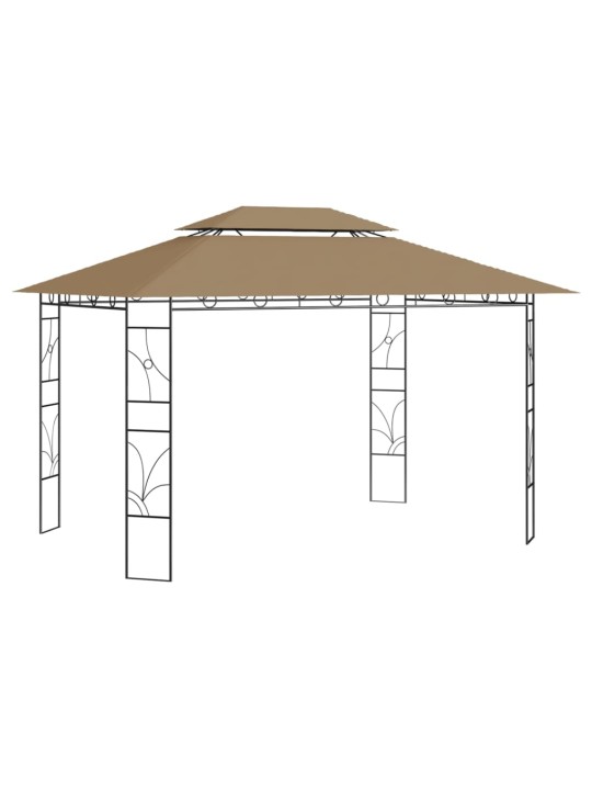 Lehtla 4 x 3 x 2,7 m, pruunikashall, 160 g/m²