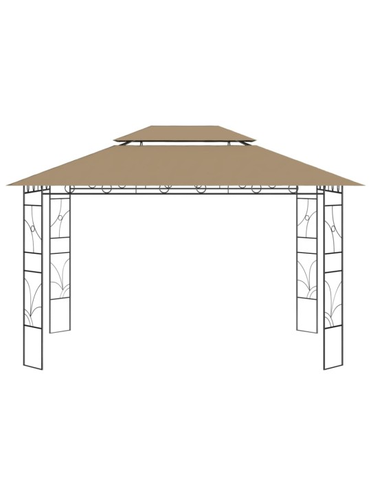 Lehtla 4 x 3 x 2,7 m, pruunikashall, 160 g/m²