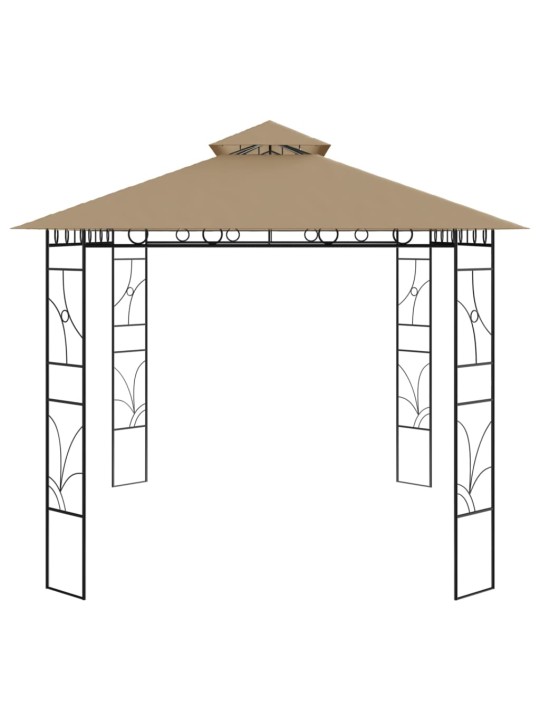 Lehtla 4 x 3 x 2,7 m, pruunikashall, 160 g/m²