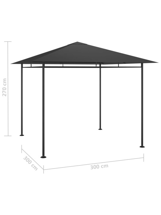 Lehtla 3x3x2,7 m, antratsiithall, 180 g/m²