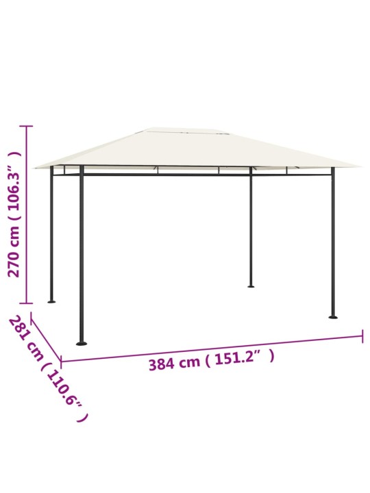 Lehtla 384x281x270 cm, kreemjas, 180 g/m²