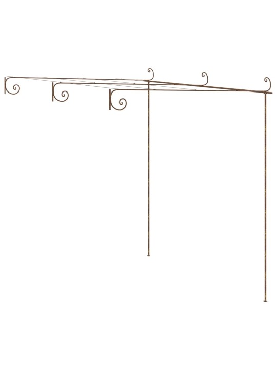 Lehtla, antiikpruun, 3 x 3 x 2,5 m, raud