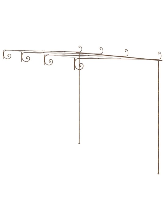 Lehtla, antiikpruun, 4 x 3 x 2,5 m, raud