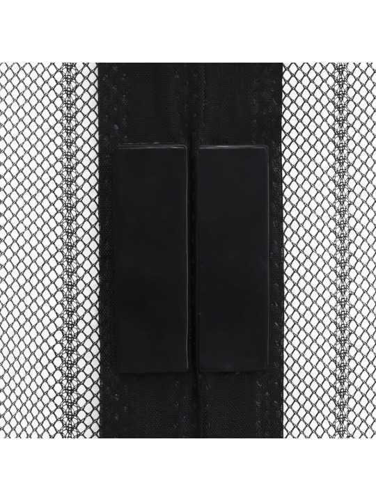 PUTUKAKAITSE UKSEKARDINAD 2 TK, MAGNETPLOKKIDEGA MUST 200X80 CM