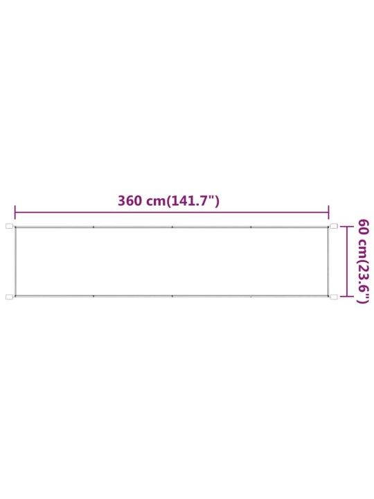 Vertikaalne varikatus antratsiit 60x360 cm oxfordi kangas