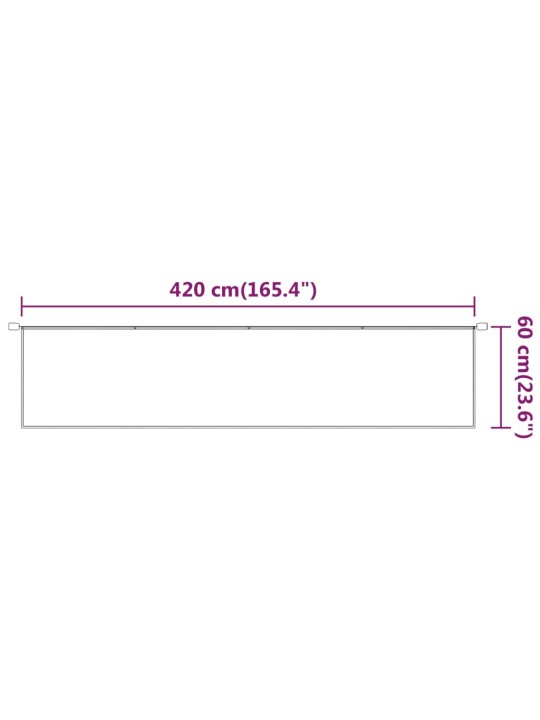 Vertikaalne varikatus antratsiit 60x420 cm oxfordi kangas