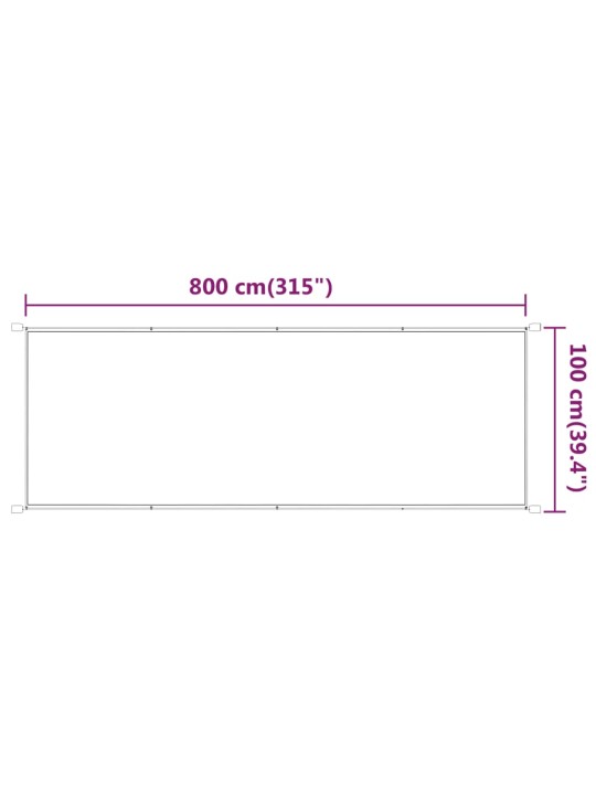 Vertikaalne varikatus antratsiit 100x800 cm oxfordi kangas