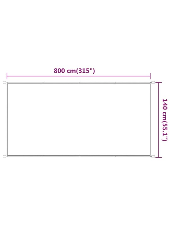 Vertikaalne varikatus antratsiit 140x800 cm oxfordi kangas