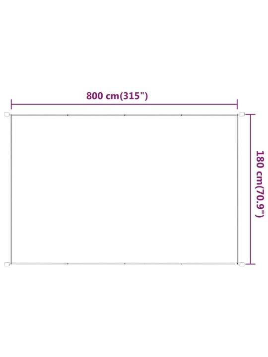 Vertikaalne varikatus antratsiit 180x800 cm oxfordi kangas