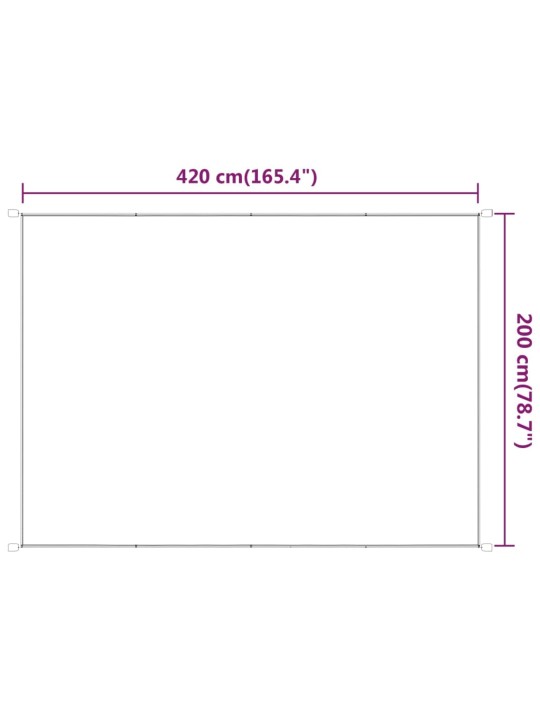 Vertikaalne varikatus antratsiit 200x420 cm oxfordi kangas