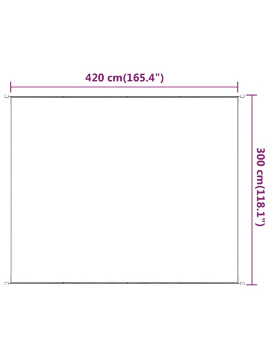 Vertikaalne varikatus antratsiit 300x420 cm oxfordi kangas