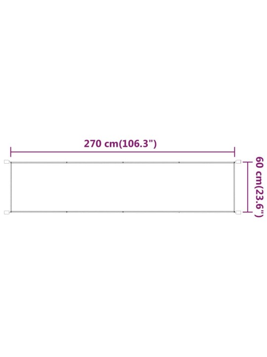 Vertikaalne varikatus heleroheline 60x270 cm oxfordi kangas