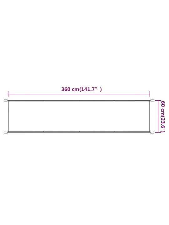 Vertikaalne varikatus terrakota 60x360 cm oxfordi kangas