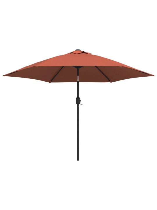AIA PÄIKESEVARI METALLPOSTIGA TERRAKOTA 300 CM