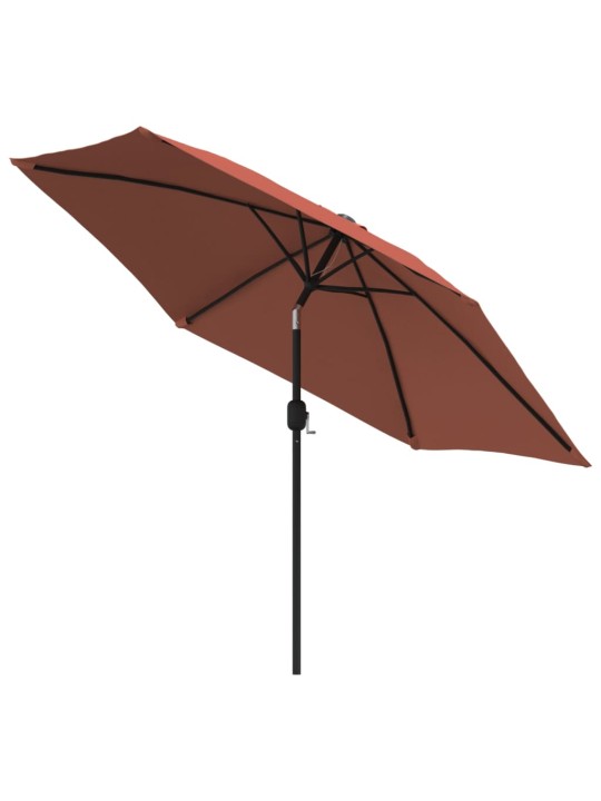 AIA PÄIKESEVARI METALLPOSTIGA TERRAKOTA 300 CM