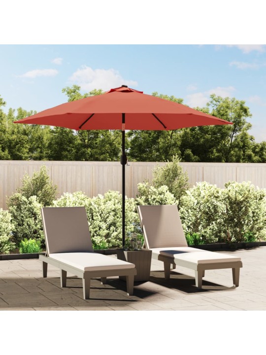 AIA PÄIKESEVARI METALLPOSTIGA TERRAKOTA 300 CM