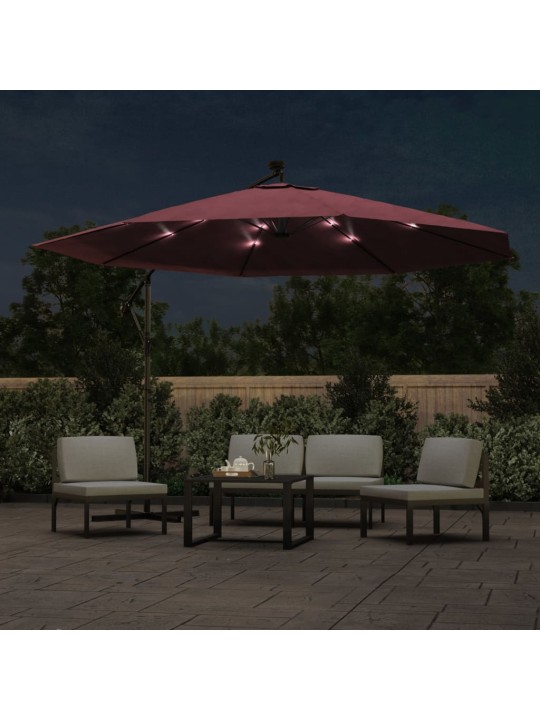 KONSOOLDISAINIGA AIA PÄIKESEVARI LED, TERASPOST BORDOO 350 CM