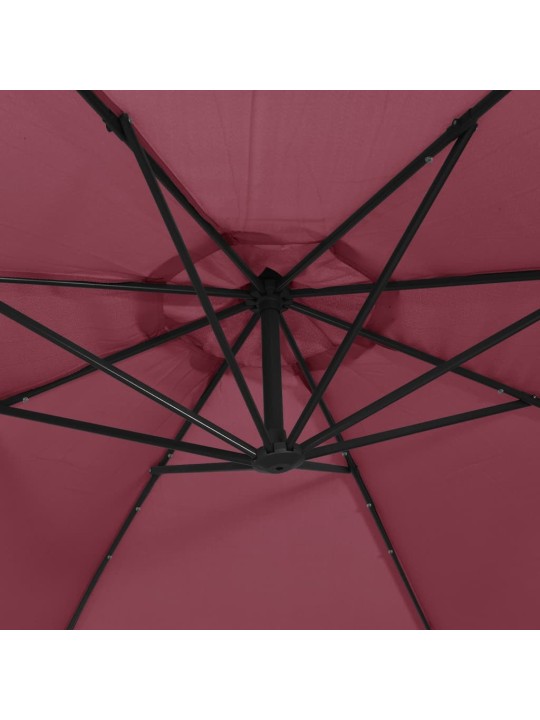 KONSOOLDISAINIGA AIA PÄIKESEVARI LED, TERASPOST BORDOO 350 CM