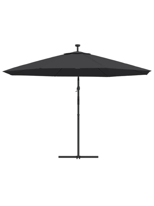 KONSOOLDISAINIGA AIA PÄIKESEVARI LED TERASPOST MUST 350 CM