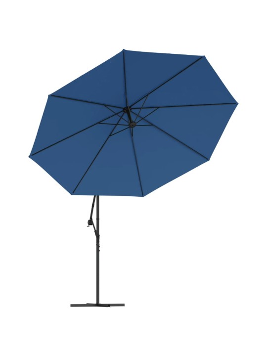 KONSOOLDISAINIGA AIA PÄIKESEVARI LED TERASPOST SININE 350 CM
