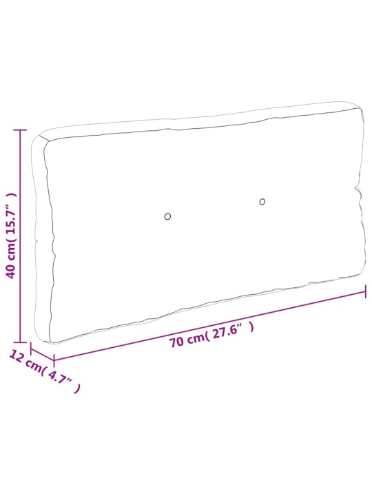 Euroaluse istmepadi, must, 70 x 40 x 12 cm, kangas